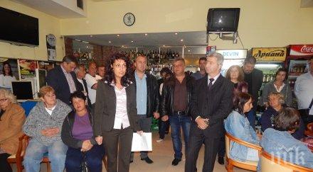 кандидатите герб кметове пещера радилово срещнаха местното население