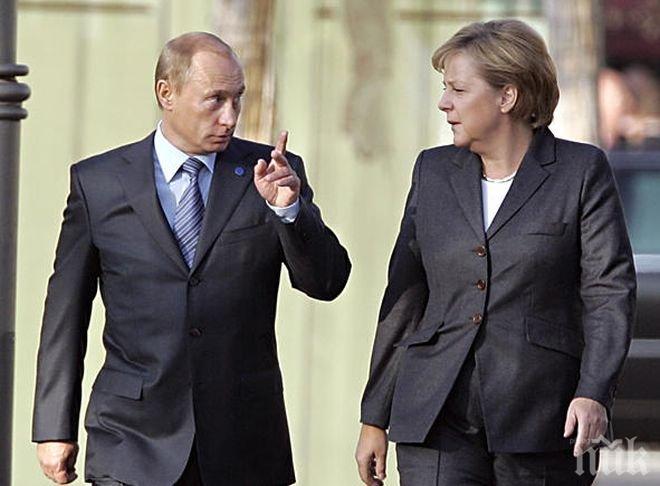 Путин се опасява от отчуждаване с Германия 