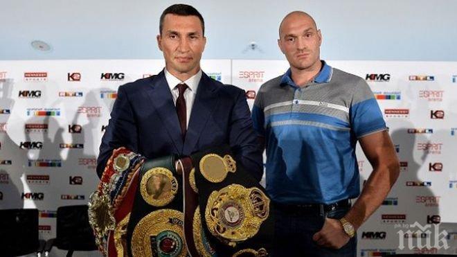 Определиха новата дата за боя между Кличко и Фюри