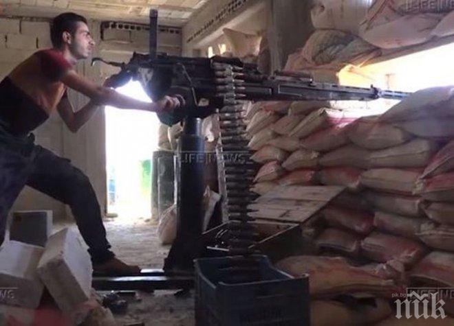 Армията на Асад подпука терористите (видео)

