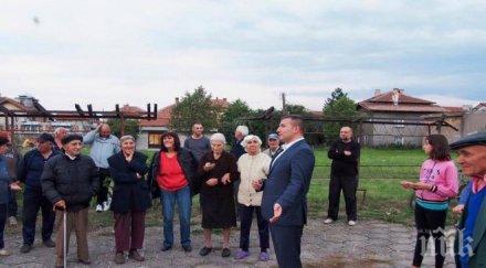 кандидатът герб кмет божурище срещна жителите стария квартал