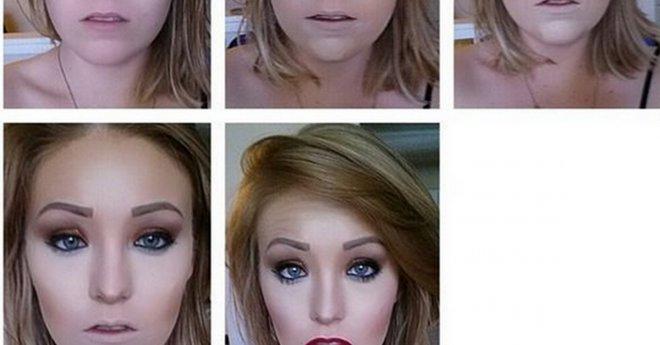 Снимки доказващи неуспоримата сила на гримовете... не мога да повярвам на очите си!