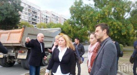 кандидати общински съветници герб видяха работи новото кръстовище трапезица