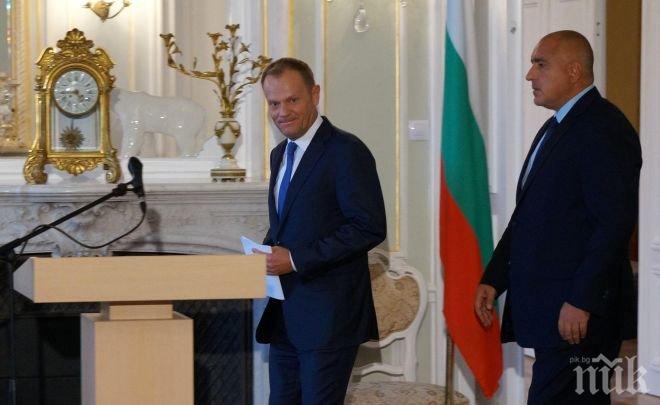 ПИК TV: Премиерът Борисов се срещна с председателя на Европейския съвет Доналд Туск