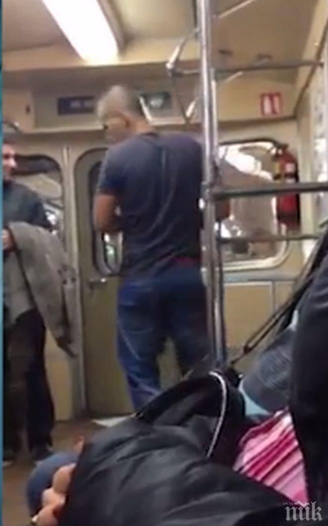 Пияни младежи всяха паника в метрото в София, заплашват пътниците (видео)