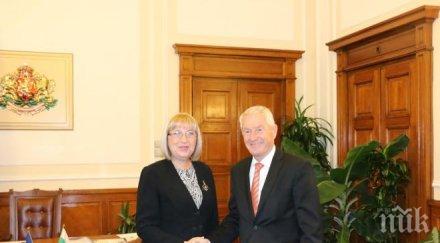 цачева ягланд обсъдиха предстоящото председателство страната комитета министрите съвета европа