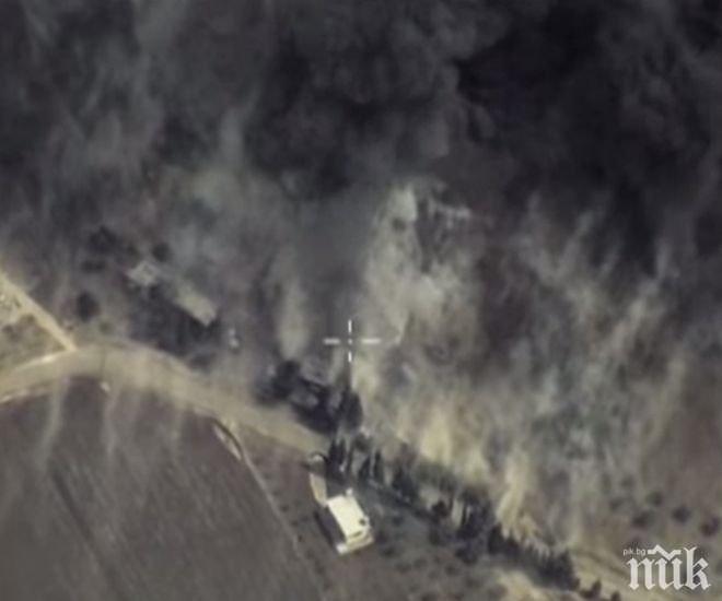 Първо в ПИК! Войната продължава с пълна сила! Русия нанесе нови мощни въздушни удари срещу позиции на Ислямска държава, унищожени са въоръжение и техника (видео)