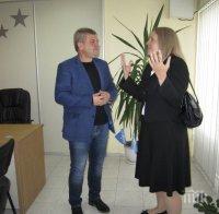 Заместник-посланикът на Великобритания се срещна с кандидата на ГЕРБ за кмет на Монтана Дилян Димитров

