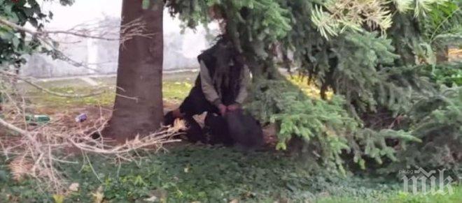 Брутално зверство посред бял ден! Мутра смаза от бой мъж в Бургас! Стъпка с крак лицето му (скандално видео)
