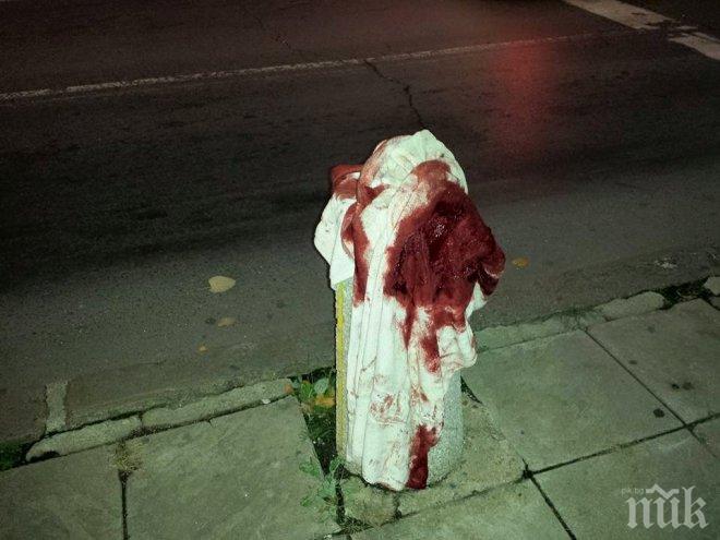 ЕКСКЛУЗИВНО и САМО в ПИК! Мъртво пиян се обезобрази в центъра на София, окървавена хавлия шокира столичани на бул. Христо Ботев! (снимки)