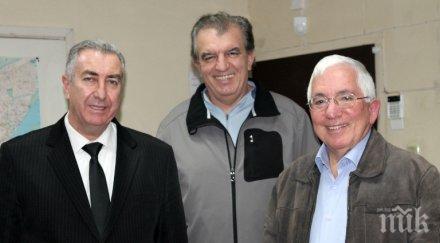 председателят старейшини герб николай андреев подкрепи кандидата кмет община видин герб огнян ценков