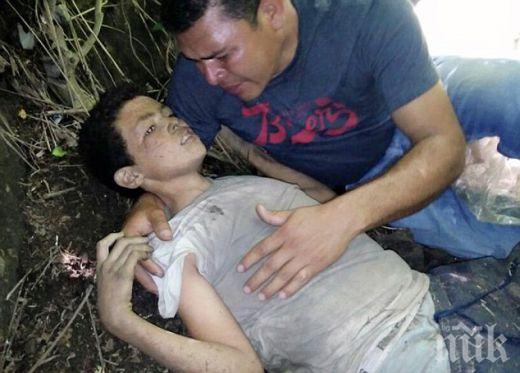 Трагичен момент: Баща намери умиращия си син, хвърлен от мост за отказ от убийство 