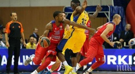 цска москва отнесе макаби старта евролигата