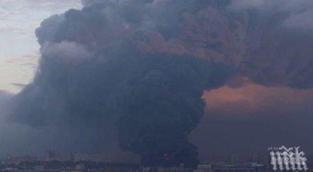 огненият санкт петербург разраства пламъците обхванаха химико радиометрична лаборатория видео