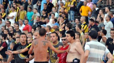 напрежението пловдив расте фенове ботев биха помежду