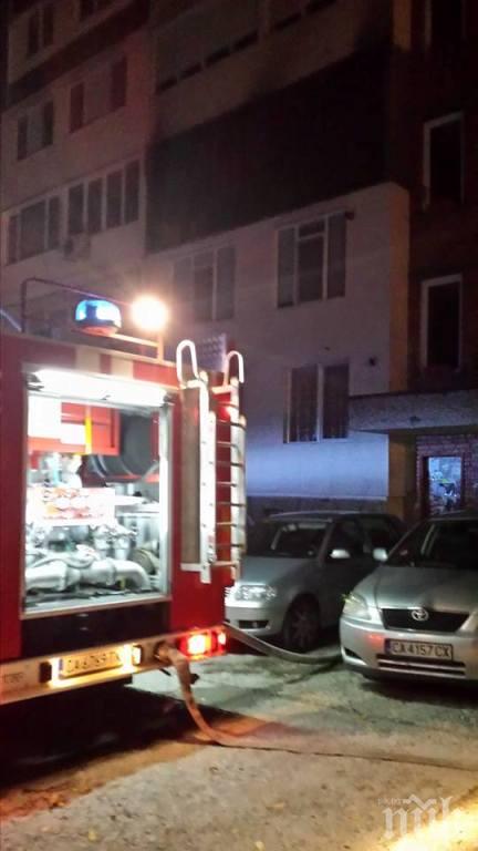 Пожар във варненския квартал „Трошево”! Апартамент изгоря до основи