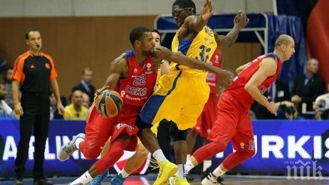 ЦСКА (Москва) отнесе Макаби на старта на Евролигата
