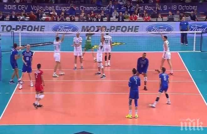 Франция изравни на България – 2:2 на Евроволей 2015, победителят става ясен в тайбрека