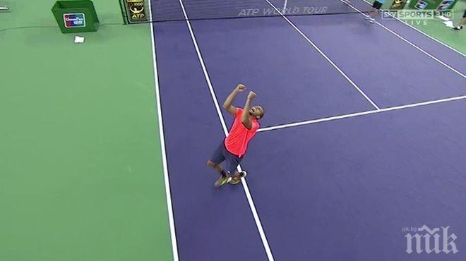 Цонга матира Надал и е на финал в Шанхай