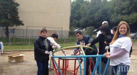 кандидатът герб кмет район слатина наталия стоянова изградихме реновирахме детски площадки района