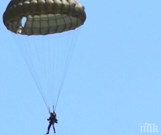 ИЗВЪНРЕДНО: От военното министерство казаха какво е състоянието на пострадалия при скокове парашутист