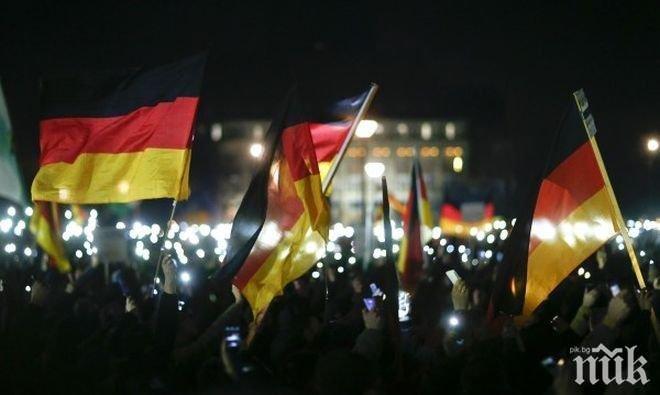Най-малко 20 хиляди души са се събрали на митинга на ПЕГИДА в Дрезден
