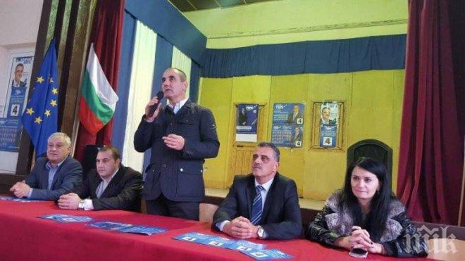 Цветанов в село Труд, община Марица: Отборът на Димитър Иванов е печелившият
