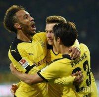 Борусия (Дортмунд) отнесе Аугсбург, голов рецитал на Обамеянг и Ройс