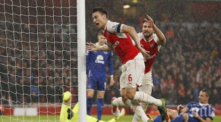 арсенал надви евертън излезе първи англия