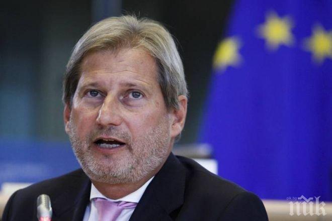 Хан: В съседните страни на ЕС има повече от 20 млн. потенциални бежанци