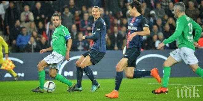 ПСЖ нокаутира Сент Етиен