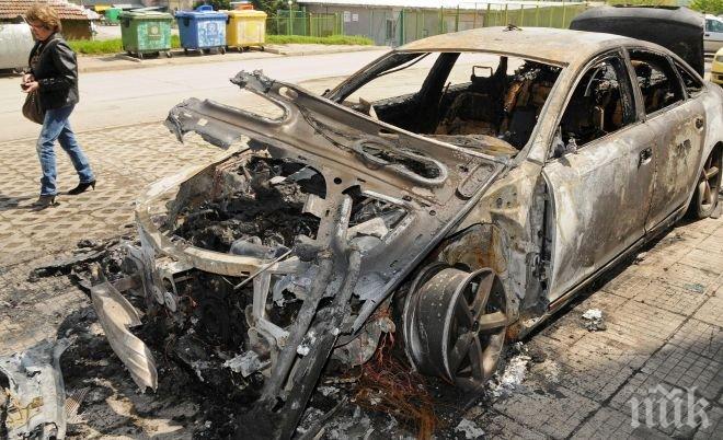 Две коли се удариха на пътя Русе – Разград! Едната се подпали