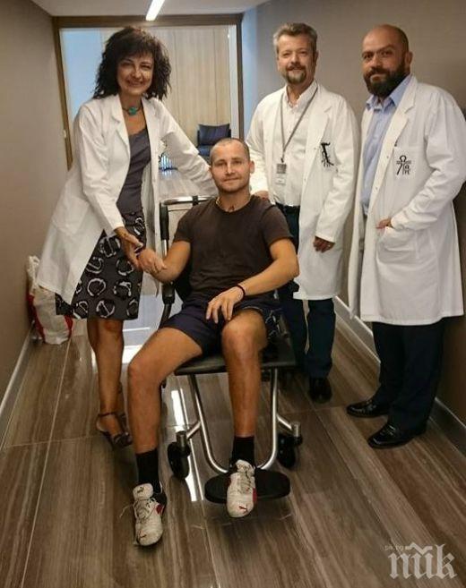 Дарин Тодоров на крака след помощ от националите