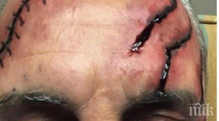 стоичков шашна феновете камата сцепена глава лице хелоуин снимки