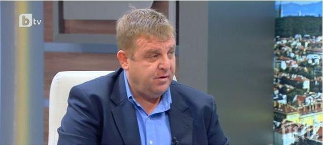 Каракачанов: Повече не може да се продължава така 