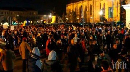 протестите корупцията прехвърлиха румънски градове