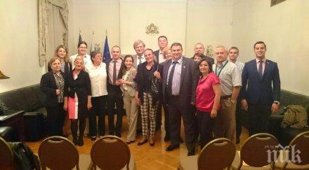 българските евродепутати емил радев ангел джамбазки срещнаха българската общност вашингтон