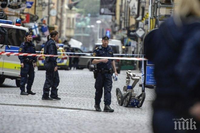 Полугол мъж с дрелка предизвикал взрива в Стокхолм