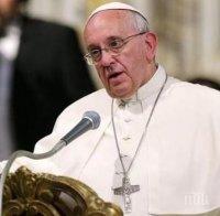 Папа Франциск: Църквата да не се поддава на изкушенията на властта, престижа и парите 