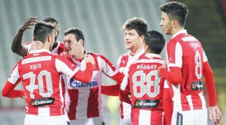 цървена звезда без осем звездите мача лудогорец