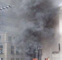 Пожар избухна в центъра на Лондон (видео)