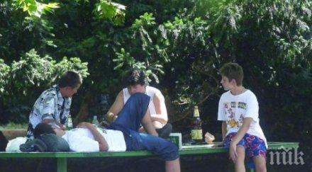 мъртвопиян ученик припадна прага училището