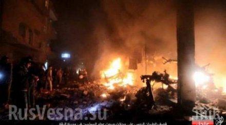 неизвестни бомбардировачи изпепелили щаба ислямска държава рака