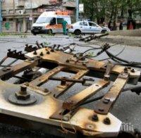 Тролейбусни жици се скъсаха в Пловдив