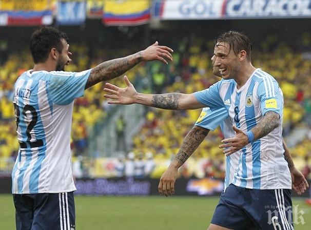 Трудна, но сладка първа победа за Аржентина в световните квалификации