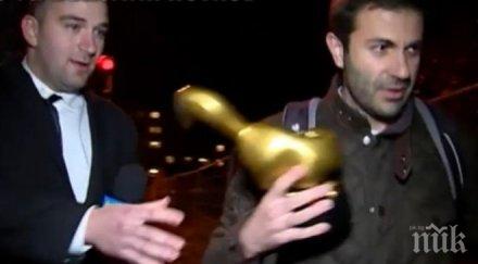 ексклузивно пик срамотникът венелин петков подви опашка сам потърси господари ефира вземе златния скункс снимка