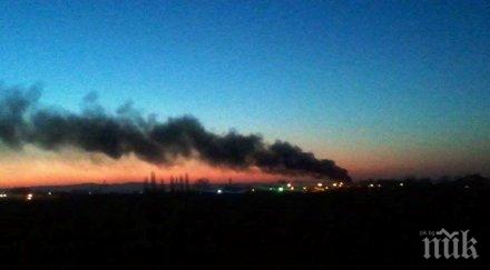 изсушени треви горят отбивката пловдивското село цалапица