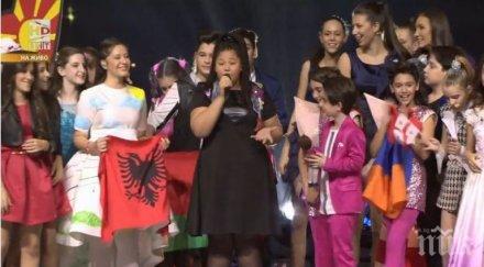 ексклузивно победителят детската евровизия снимки видео