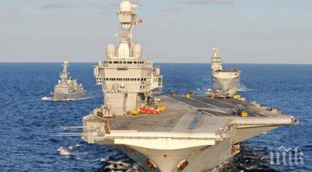 първи френски атаки самолетоносача шарл дьо гол