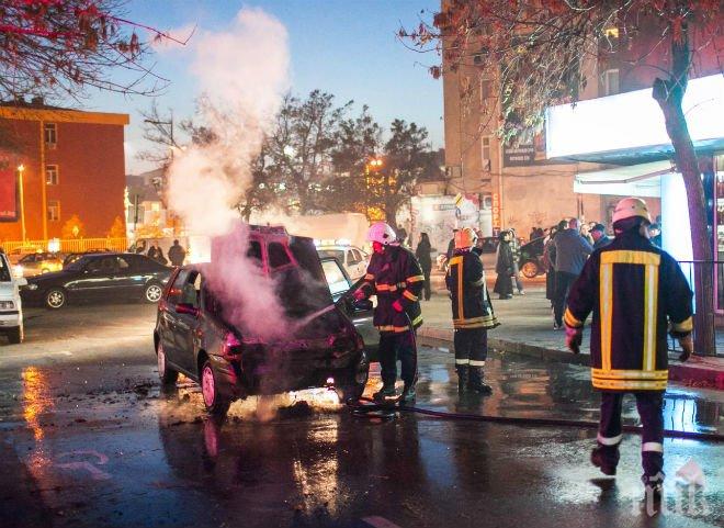 Бизнесмен преби и заплаши с пистолет комшия, запали му колата